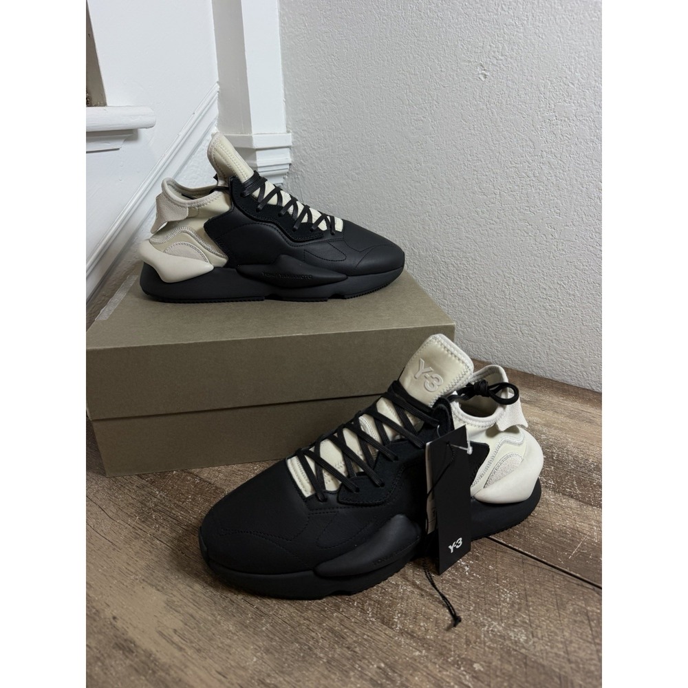 Adidas Y-3 Kaiwa Black Talc Size 10.5 With Box Yohji Yamamoto NEW RARE - Picture 2 of 9